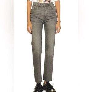 Sandro Paris Venus Jeans High Rise Straight Leg Women Size 2 US Gray Color